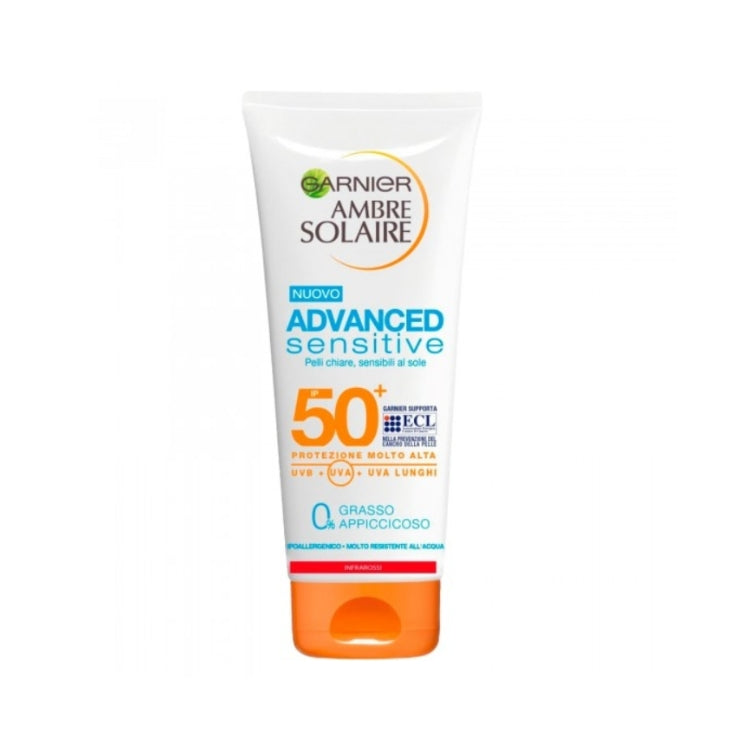Garnier - Ambre Solaire - Sensitive Advanced - Pelli Chiare Sensibili Al Sole - SPF 50+ - Very High Protection