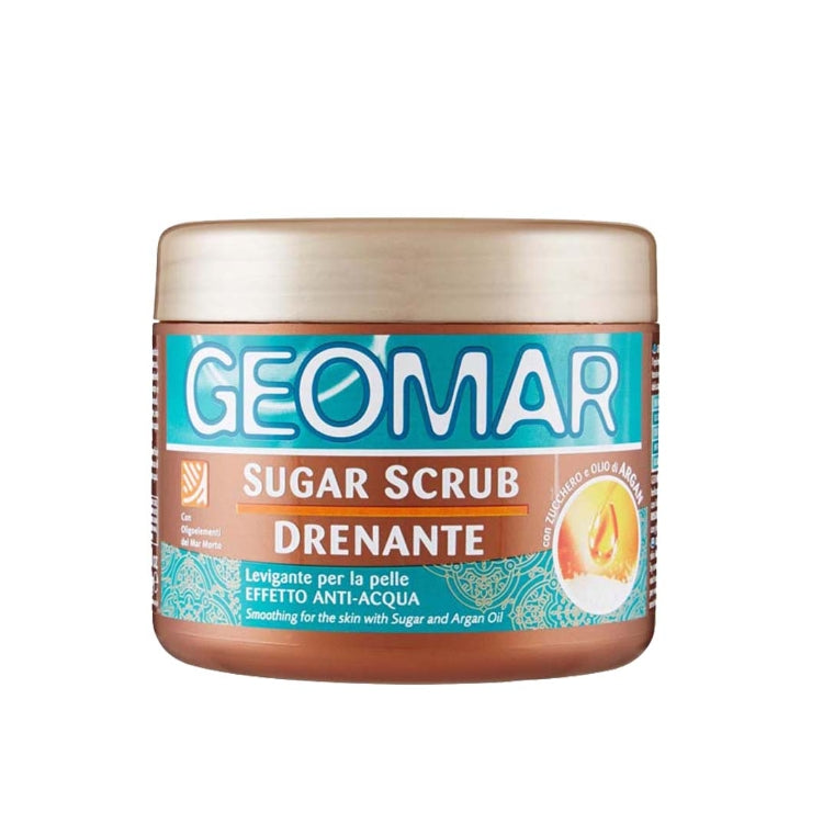 Geomar - Sugar Scrub Drenante - Levigante Per La Pelle - Effetto Anti-Acqua