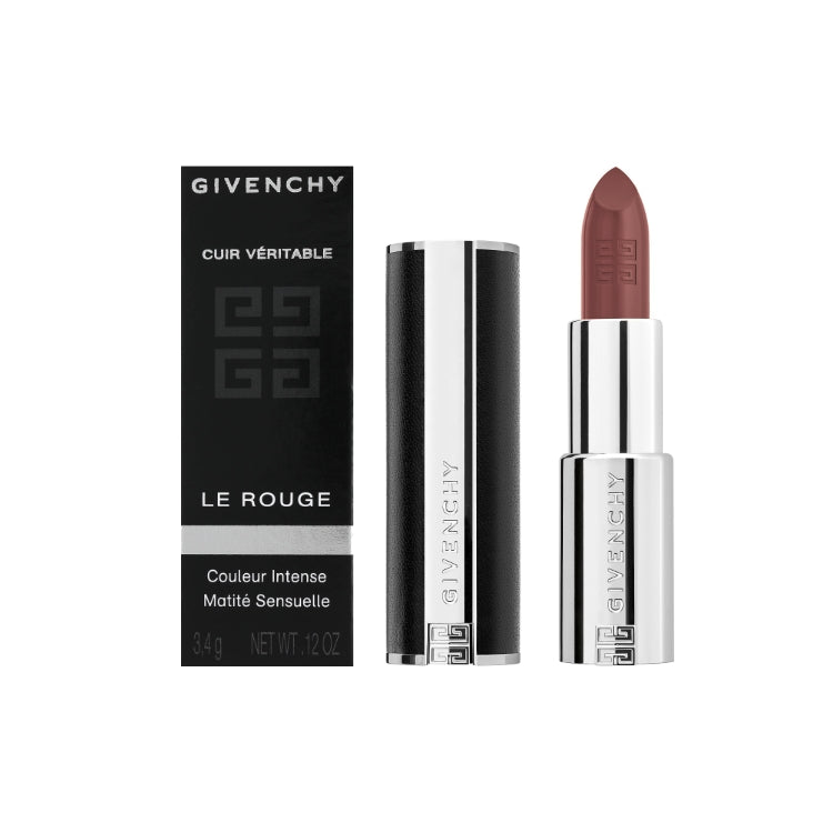 Givenchy - Le Rouge - Cuir Véritable - Genuine Leather - Couleur Intense Matité Sensuelle - Intense Color Sensuously Mat Lip Color