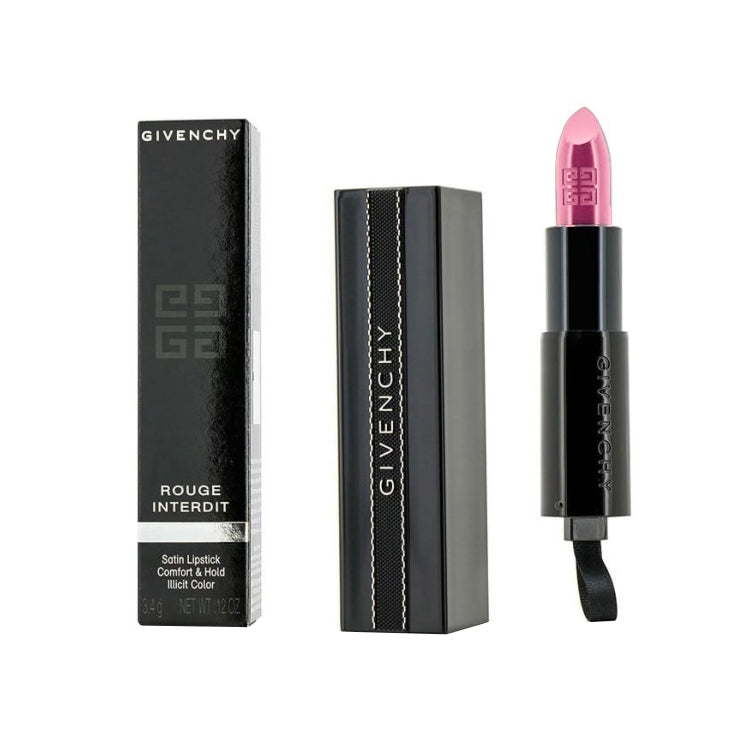 Givenchy - Rouge Interdit - Rouge À Lèvres Satiné Confort & Haute Tenue Couleur Illicite - Satin Lipstick Comfort & Hold Illicit Color