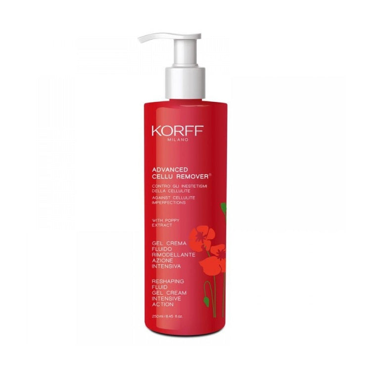 Korff - Advanced Cellu Remover - Contro Gli Inestetismi Dell Cellulite - Against Cellulite Imperfections - Gel Crema Fluido Rimodellante Azione Intensiva - Reshaping Fluid Gel Cream Intensive Action