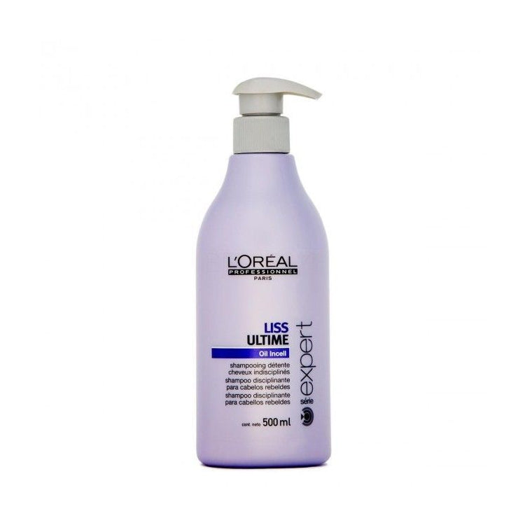L'Oréal Paris - Liss Ultime Oil Incell - Champù Suavizante Cabellos Rebeldes - Shampoo Lisciante Capelli Indisciplinati - Shampoo Suavizante Cabelos Indisciplinados