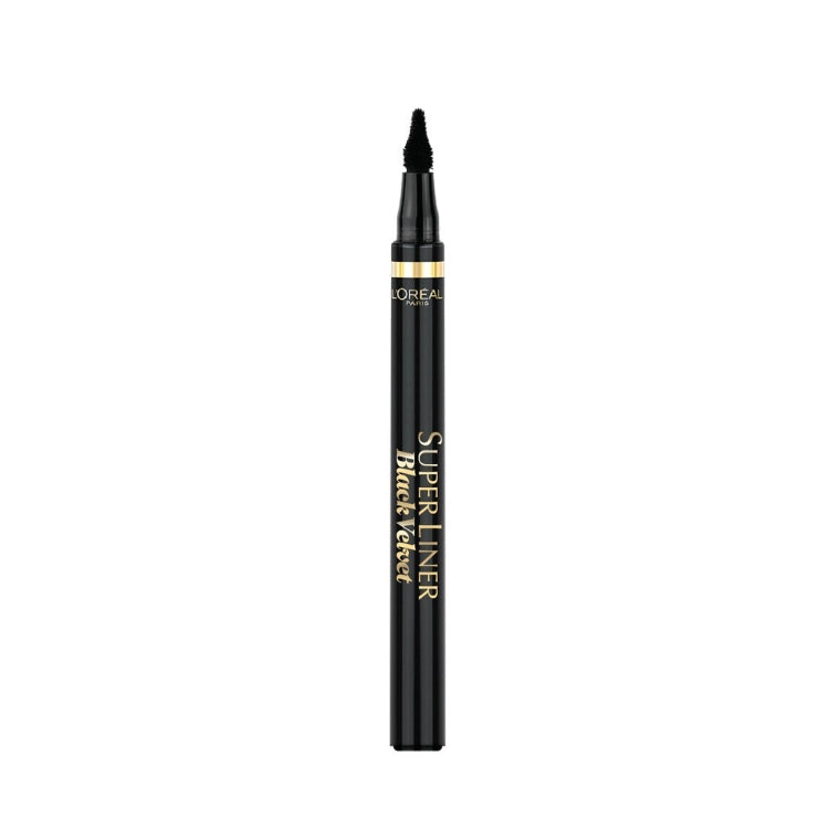 L'Oréal Paris - Super Liner - Black Velvet - Velvet Push Liner - Eyeliner Pointe Duvet Effet Velours - Eyeliner Punta Soffice Effetto Velluto - Eyeliner Punta Ultra-Suave Aterciopelada - Samtiger Eyeliner Mit Soft-Applikator