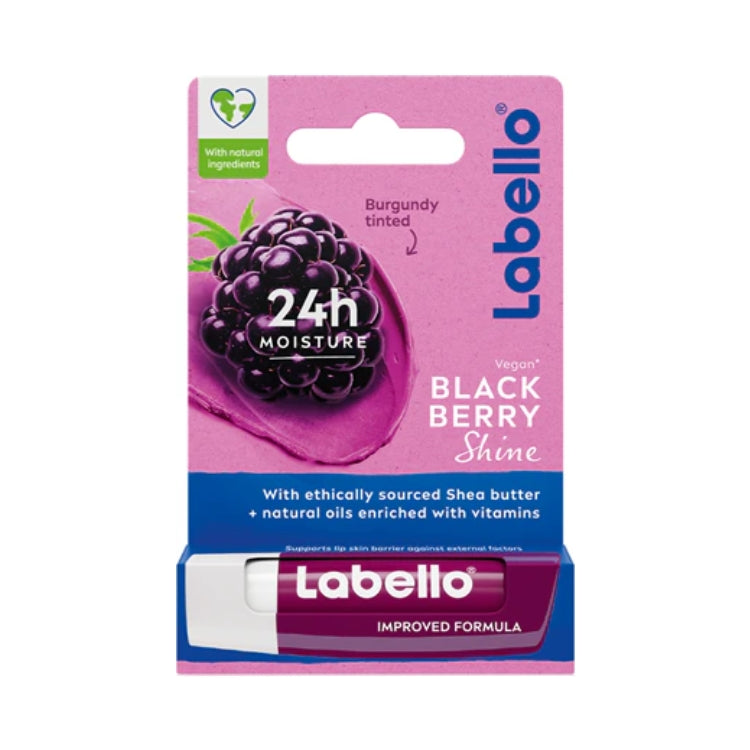 Labello - Balsamo Labbra - 24H+ Idratazione - + Burro DI Karité & Oli Naturali Arricchiti Con Vitamine - Delicato Tocco Di Colore