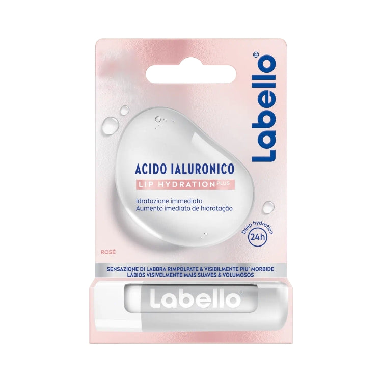 Labello - Lip Hydration Plus - Acido Ialuronico - Idratazione Immediata - Deep Hydratation 24H - Sensazione Di Labbra Rimpolpate & Visibilmente Più Morbide