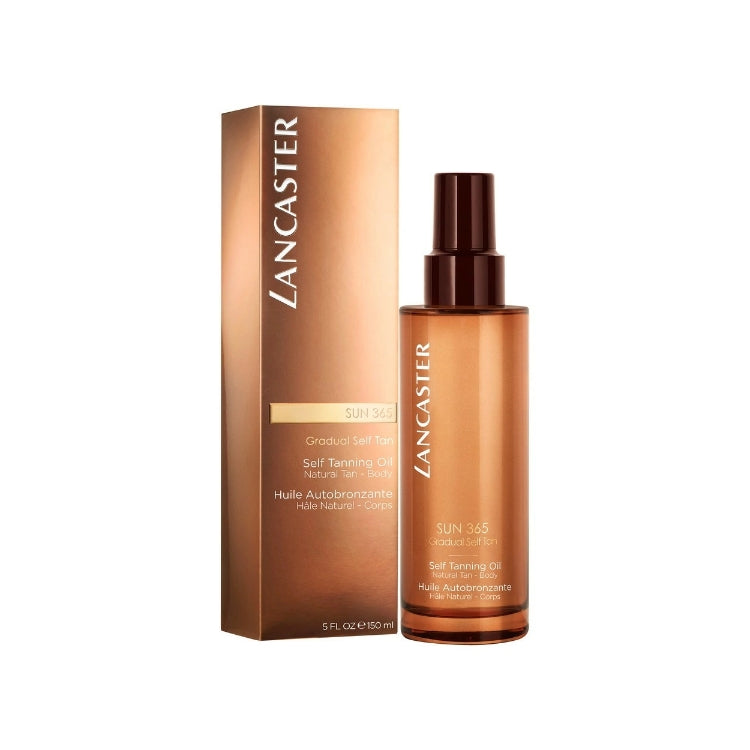 Lancaster - Sun 365 -  Gradual Self Tan - Self Tanning Oil - Natural Tan - Body - Huile Autobronzante - Hâle Naturel - Corps
