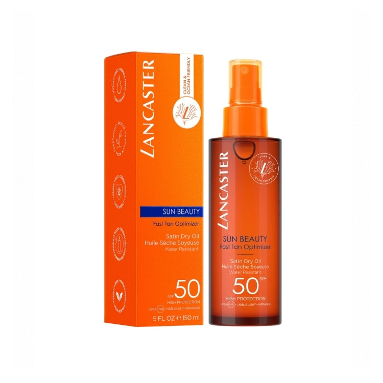 Lancaster - Sun Beauty - Fast Tan Optimizer - Satin Dry Oil - Huile Sèche Soyeuse - Water Resistant