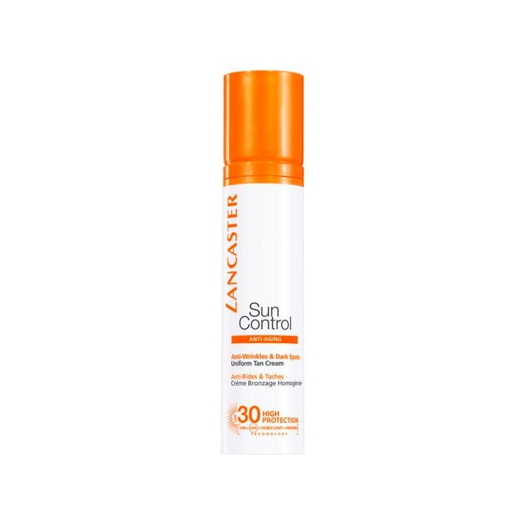Lancaster - Sun Control - Anti-Aging - Anti-Aging & Dark Spots Sun Sensitive Skin - Uniform Tan Cream - Anti-Rides & Taches Peaux Sensibles Au Soleil - Crème Bronzage Homogène - SPF 30