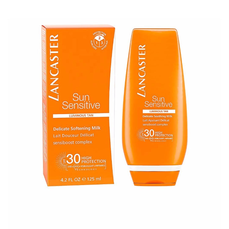 Lancaster - Sun Sensitive - Luminous Tan - Delicate Softening Milk - Lait Douceur Délicat - Sensiboost Complex - SPF 30