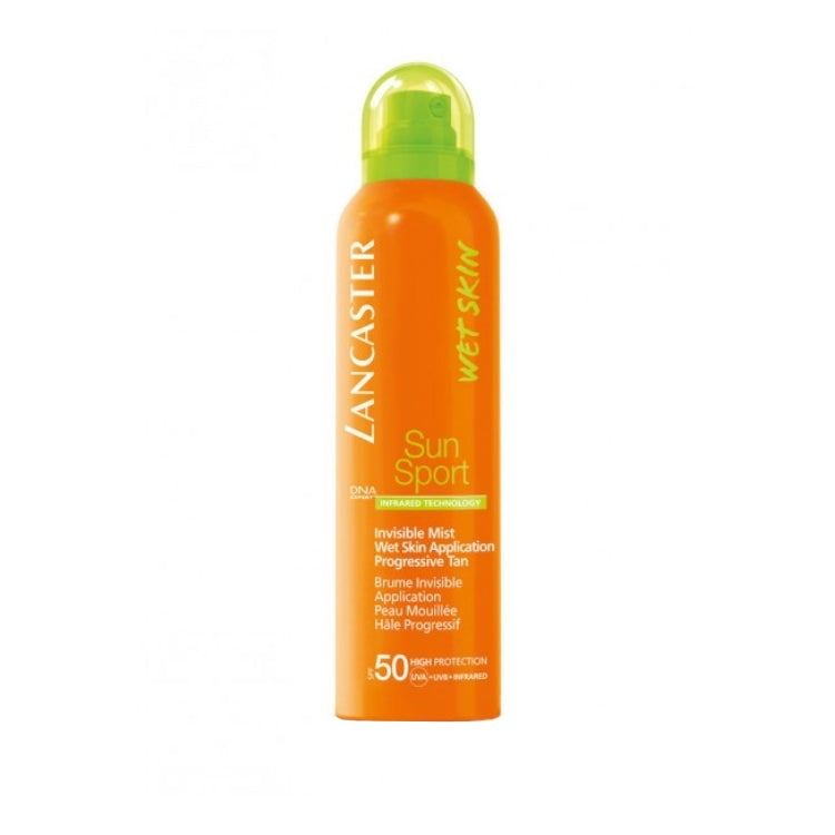 Lancaster - Wet Skin - Sun Sport - Infrared Technology - Invisible Mist Wet Skin Application Progressive Tan - brume Invisible Application Peau Mouillée Hâle Progressif - SPF 50