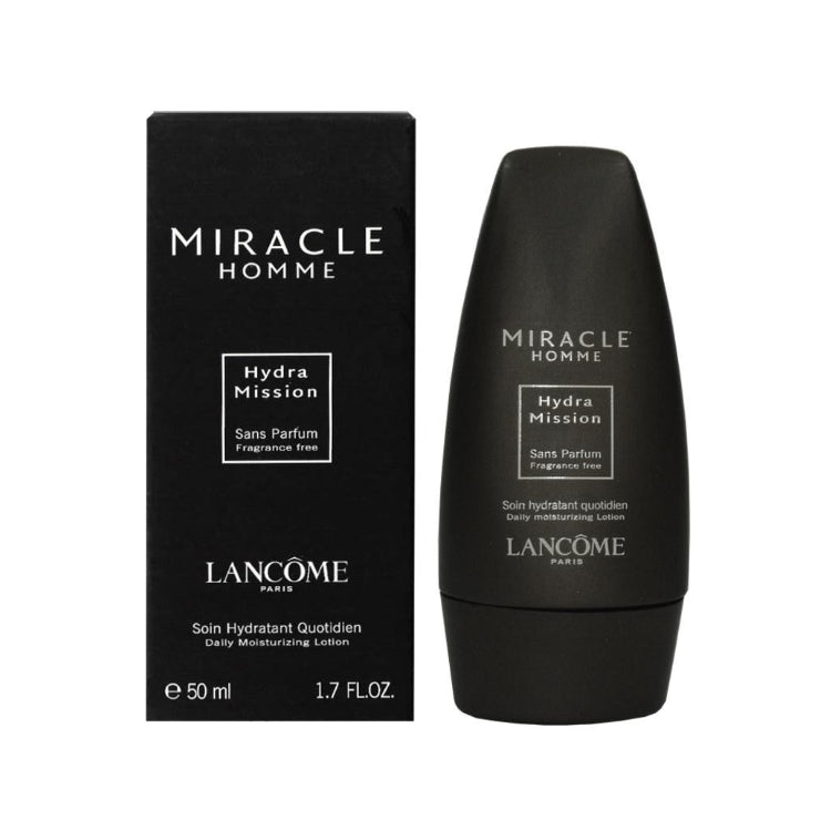 Lancôme - Miracle Homme - Hydra Mission - Sans Parfum - Fragrance free - Soin Hydratant Quotidien - Daily Moisturizing Lotion