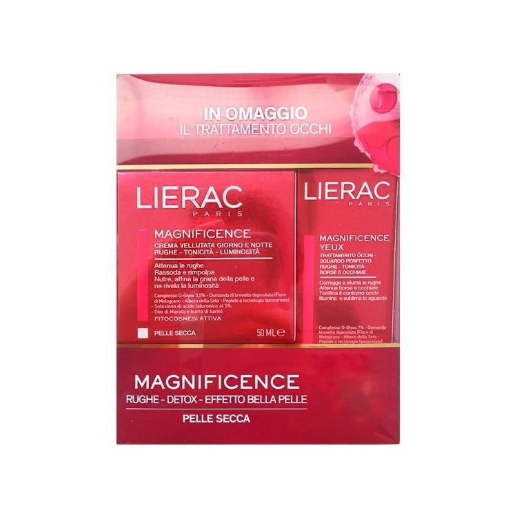 Lierac - Magnificence - Rituale Viso-Occhi - Rughe Detox Effetto Bella Pelle - Pelle Secca - Cofanetto donna