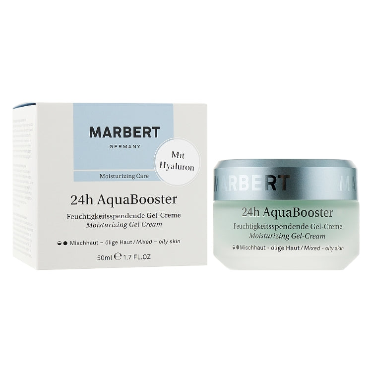 Marbert - 24H AquaBooster - Feuchtigkeitsspendende Gel-Creme - Moisturizing Gel Cream - Mischhaut - Ölige Haut/ Mixed - Oily Skin