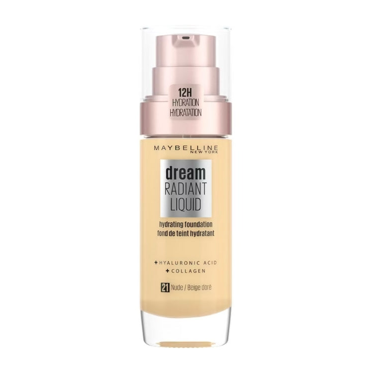 Maybelline New York - Dream Radiant Liquid - Fond De Teint Fluide Hydratant 12H
