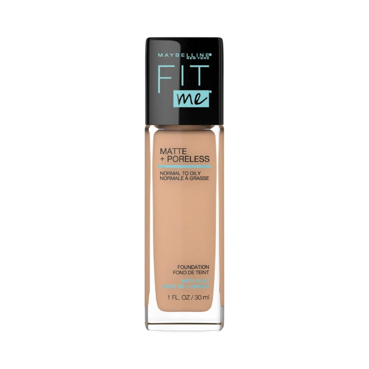 Maybelline New York - Fit Me! - Matte + Poreless - Foundation - Fond De Teint - With Clay - Avec De L’Argile - Normal To Oily - Normale À Grasse