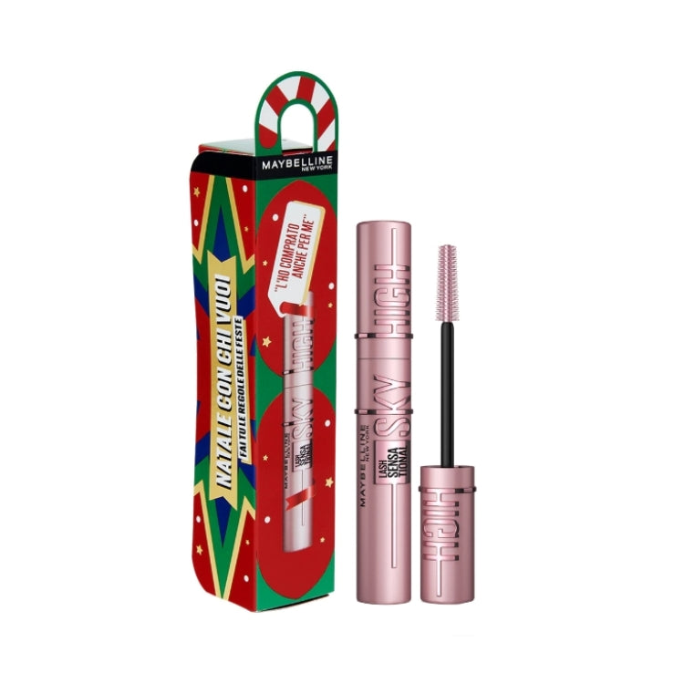 Maybelline New York - Natale Con Chi Vuoi - Fai Tu Le Regole Delle Feste - Lash Sensational - Sky High - Mascara - Confezione Regalo
