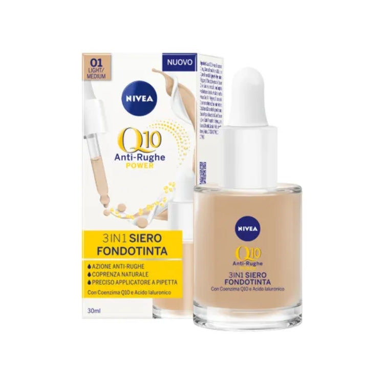 Nivea - Q10 Anti-Rughe Power - 3 In 1 Siero Fondotinta