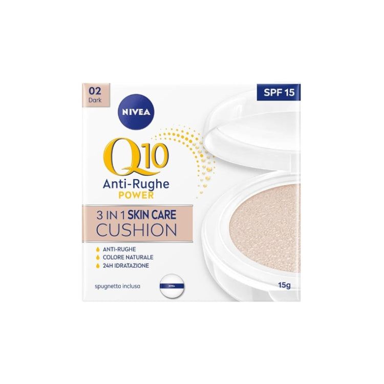 Nivea - Q10 Anti-Rughe Power - 3 In 1 Skin Care Cushion - SPF 15
