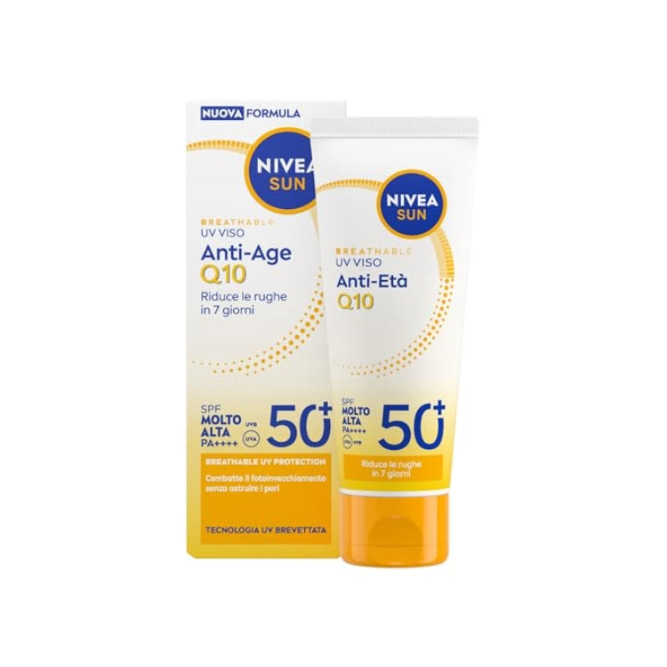 Nivea - Sun - Anti-Age Q10 - Riduce le Rughe in 7 Giorni - SPF 50 PA++++