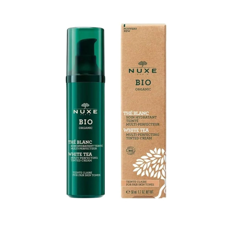 Nuxe - Bio Organic - Thé Blanc - Soin Hydratant Teinté Multi-Perfecteur - Tè Bianco - Crema Colorata Idratante Multi-Perfezionatrice