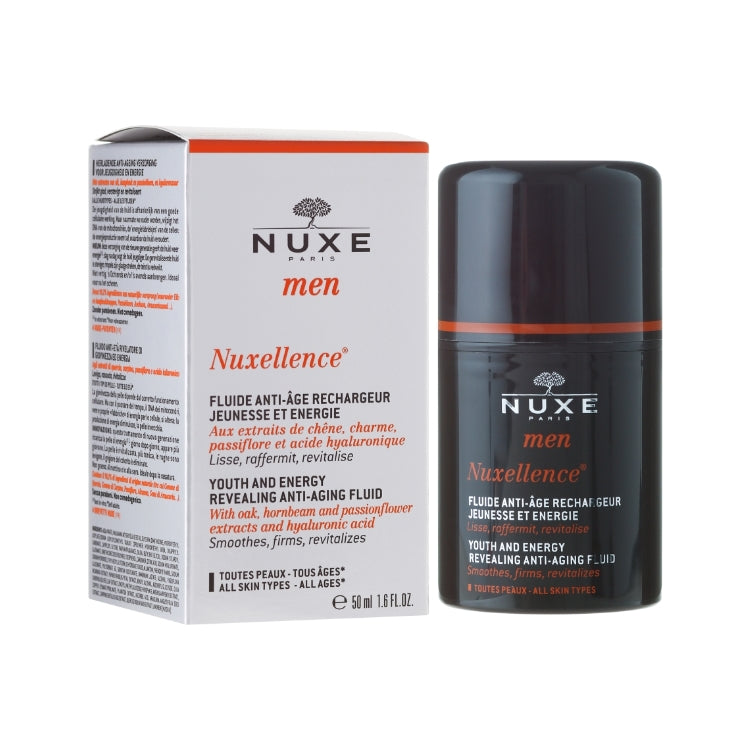 Nuxe - Men - Nuxellence - Fluide Anti-Âge Rechargeur - Jeunesse Et Energie - Youth And Energy - Revealing Anti-Aging Fluid - Toutes Peaux - Tous Âges - All Skin Rypes - All Ages