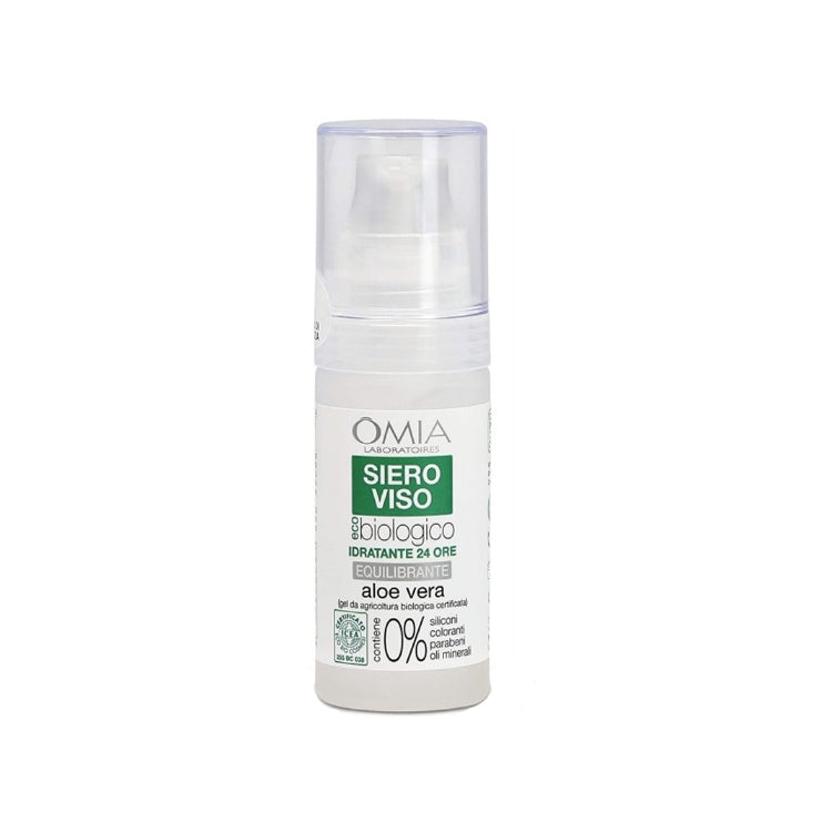 Omia Laboratoires - Siero VIso - Eco Biologico Idratante 24 ore - Equilibrante Aloe Vera