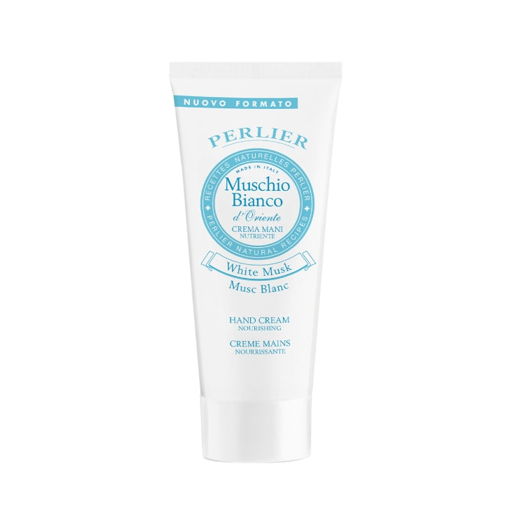 Perlier - Muschio Bianco d'Oriente - Crema Mani Nutriente - White Musk - Musc Blanc - Hand Cream Nourishing - Creme Mains Nourrissante
