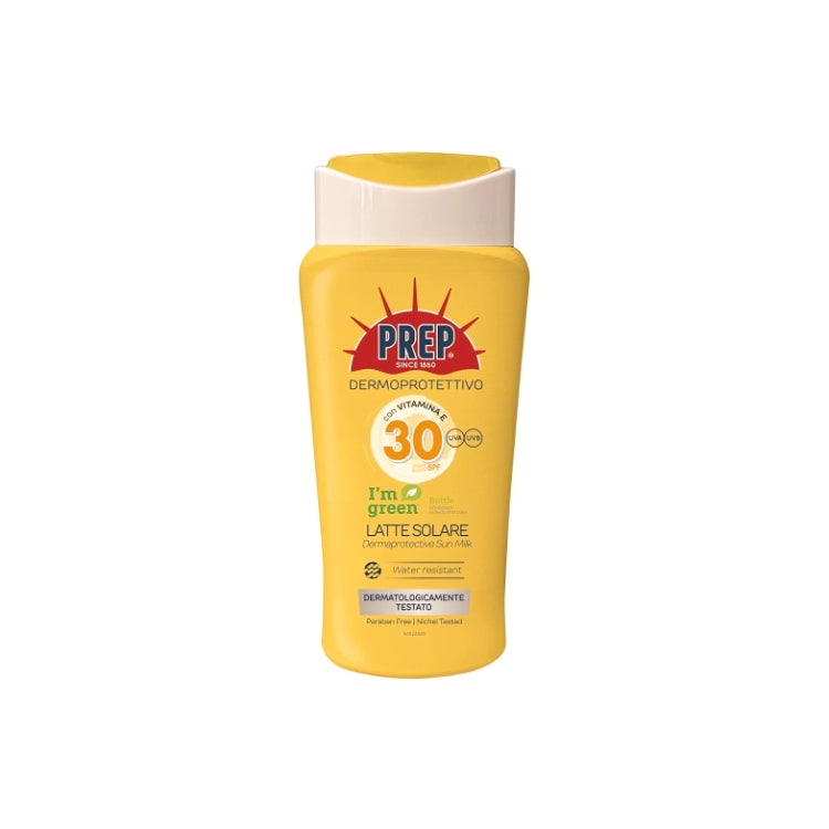 Prep - Dermoprotettivo - Con Vitamina E - Latte Solare - Dermaprotective Sun Milk - Water Resistant