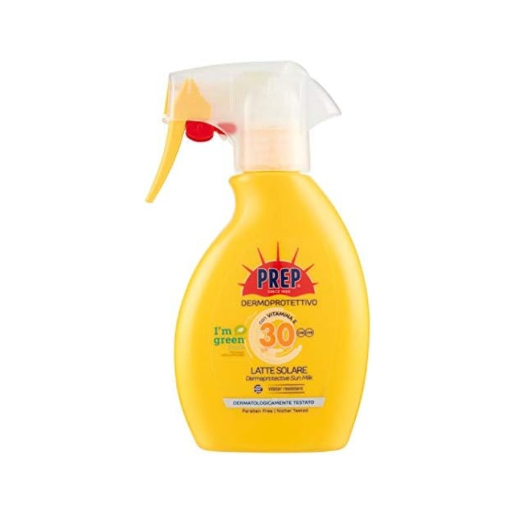 Prep - Dermoprotettivo - Con Vitamina E - Latte Solare - Dermaprotective Sun Milk - Water Resistant