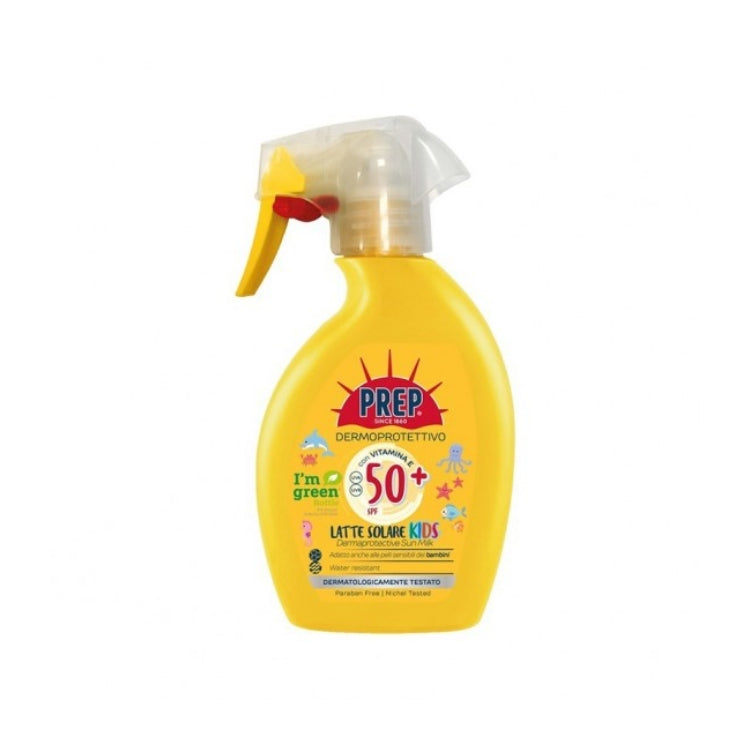 Prep - Dermoprotettivo - Latte Solare Kids - Dermaprotective Sun Milk - Con Vitamina E - SPF 50+