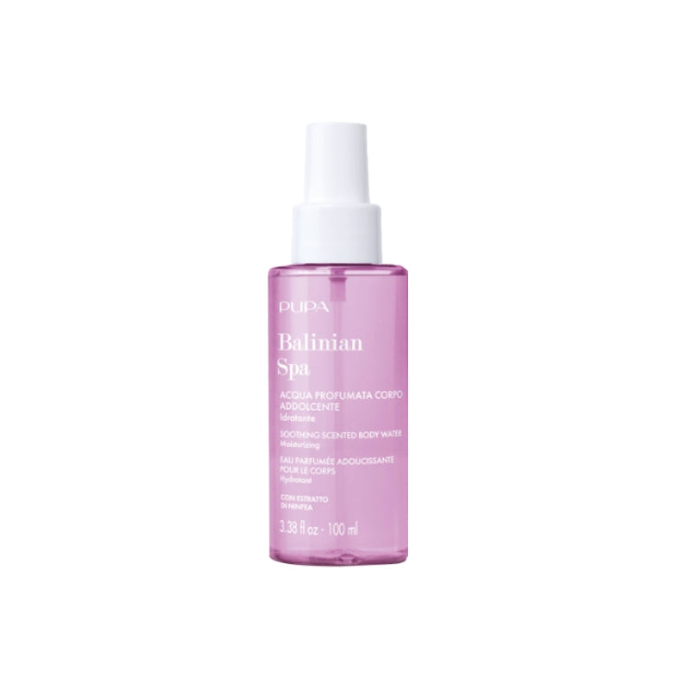 Pupa - Balinian Spa - Acqua Profumata Corpo Addolcente - Idratante - Soothing Scented Body Water - Moisturizing - Eau Parfumée Adoucissante Pour Le Corps - Hydratant - Con Estratto Di Ninfea