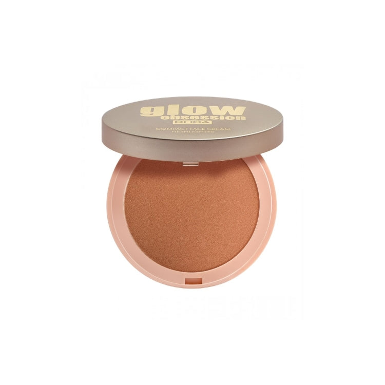 Pupa - Glow Obsession - Compact Face Cream Highlighter - Illuminante Viso Crema Compatto - Effetto Luce Diffusa