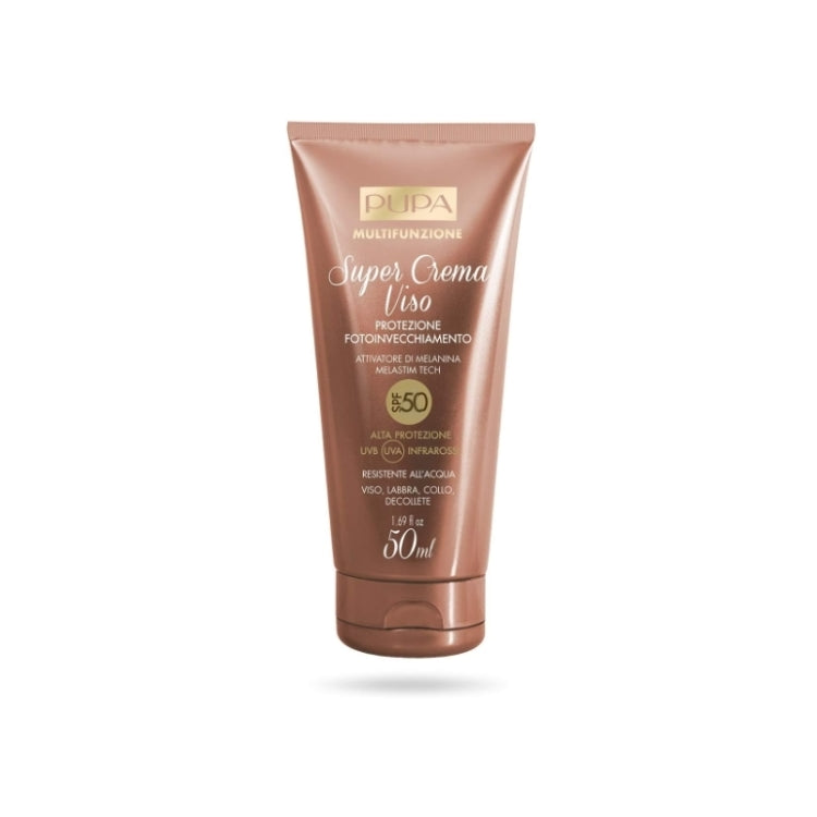 Pupa - Multifunzione - Super Crema Viso - Protezione Fotoinvecchiamento - Attivatore Di Melanina Melastim Tech