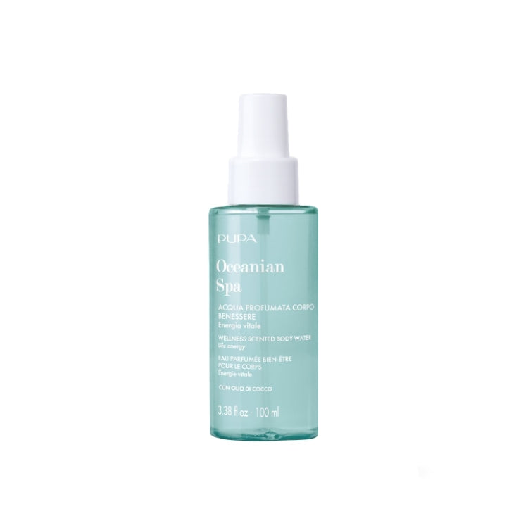 Pupa - Oceanian Spa - Acqua Profumata Corpo Benessere - Energia Vitale - Wellness Scented Body Water - Life Energy - Eau Parfumée Bien-Être Pour Le Corps - Énergie Vitale - Con Olio Di Cocco