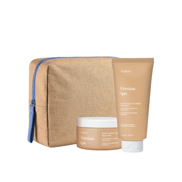 Pupa - Persian Spa - Scrub Salino + Gel Doccia Anti-Stress Rigenerante - Cofanetto donna