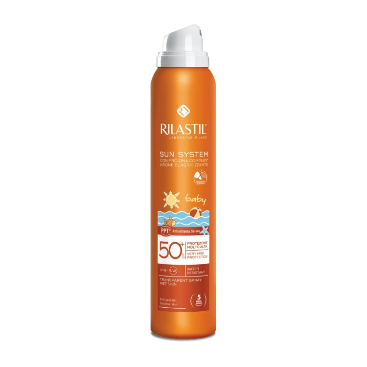 Rilastil - Sun System - Baby - Con Pro DNA Complex - Transparent Spray SPF 50+