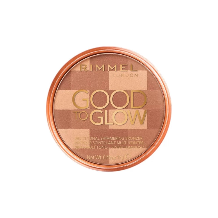 Rimmel London - Good To Glow - Multi-Tonal Shimmering Bronzer - Bronzer Scintillant Multi-Teintes - Terra Multitono-Finish Luminoso
