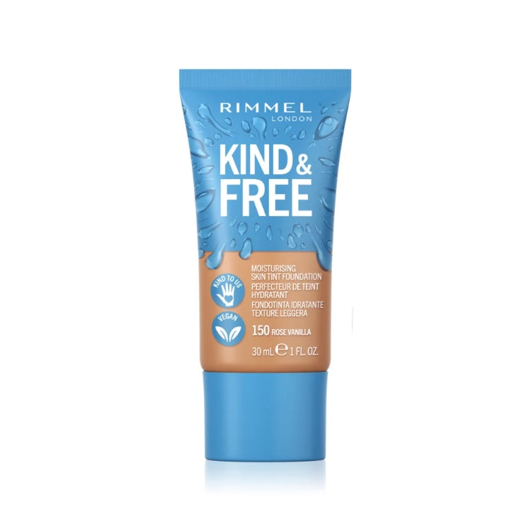 Rimmel London - Kind & Free - Moisturising Skin Tint Foundation - Perfecteur De Teint Hydratant - Fondotinta Idratante Texture Leggera