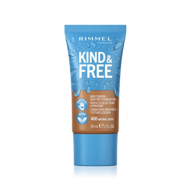 Rimmel London - Kind & Free - Moisturising Skin Tint Foundation - Perfecteur De Teint Hydratant - Fondotinta Idratante Texture Leggera