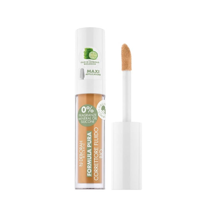 Deborah - Formula Pura - Correttore Fluido Bio - Minimizza Imperfezioni & Discromie Rughe Borse & Occhiaie