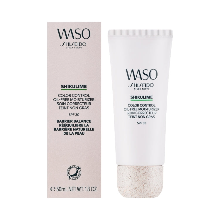 Shiseido - Waso - Shikulime - Color Control Oil-Free Moisturizer - Soin Correcteur Teint Non Gras - Barrier Balance Rééquilibre La Barrière Naturelle De La Peau - SPF 30