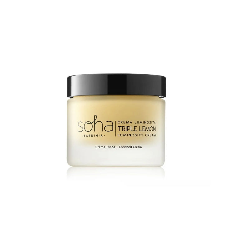 Soha - Triple Lemon - Crema Viso Luminosità - Radiance Face Cream - Crema Ricca - Enriched Cream