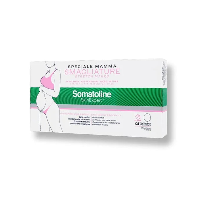 Somatoline Cosmetic - Skin Expert - Speciale Mamma - Smagliature - Stretch Marks - Maschera Prevenzione Smagliature - Stretch Mark Prevention Mask - Con Vitamina & Olio di Avocado
