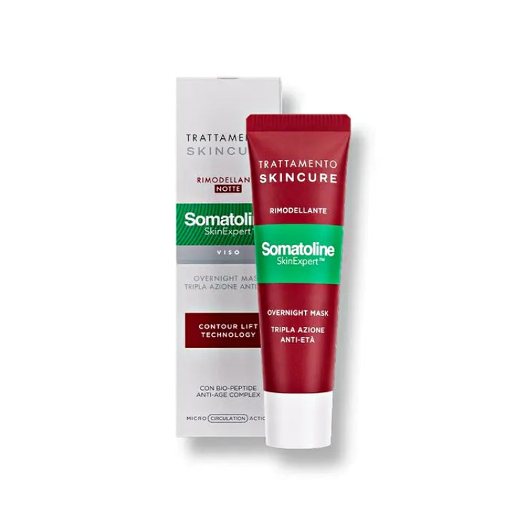 Somatoline Cosmetic - SkinExpert - Trattamento Skincure  - Rimodellante Notte - Viso - Overnight Mask - Tripla Azione Anti-Età