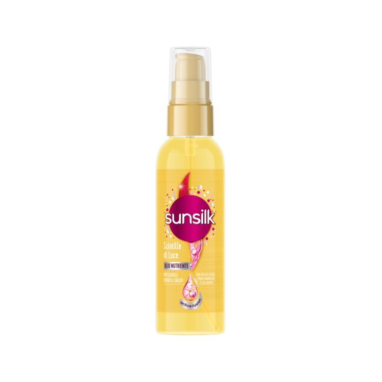 Sunsilk - Active Fusion - Scintille Di Luce - Olio Nutriente - Per Capelli Spenti & Crespi - Con Olio Di Jojoba, Provitamina B5 & Collagene