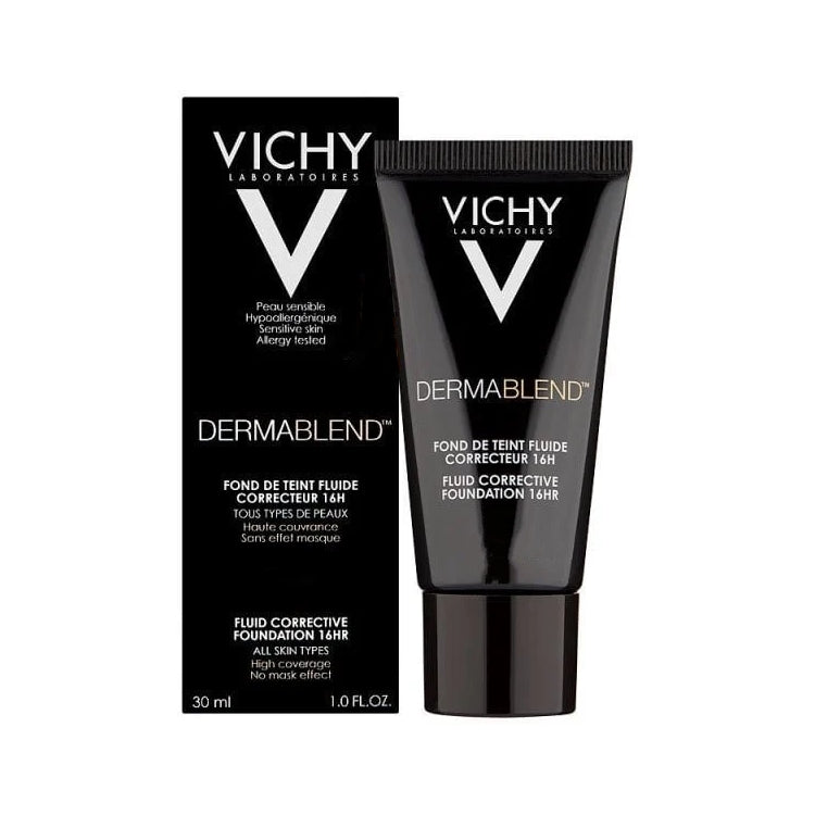 Vichy - Dermabled - Fond De Teint Fluide Correcteur 16H - Tous Types De Peau - Fluide Corrective Foundation 16HR - All Skin Types