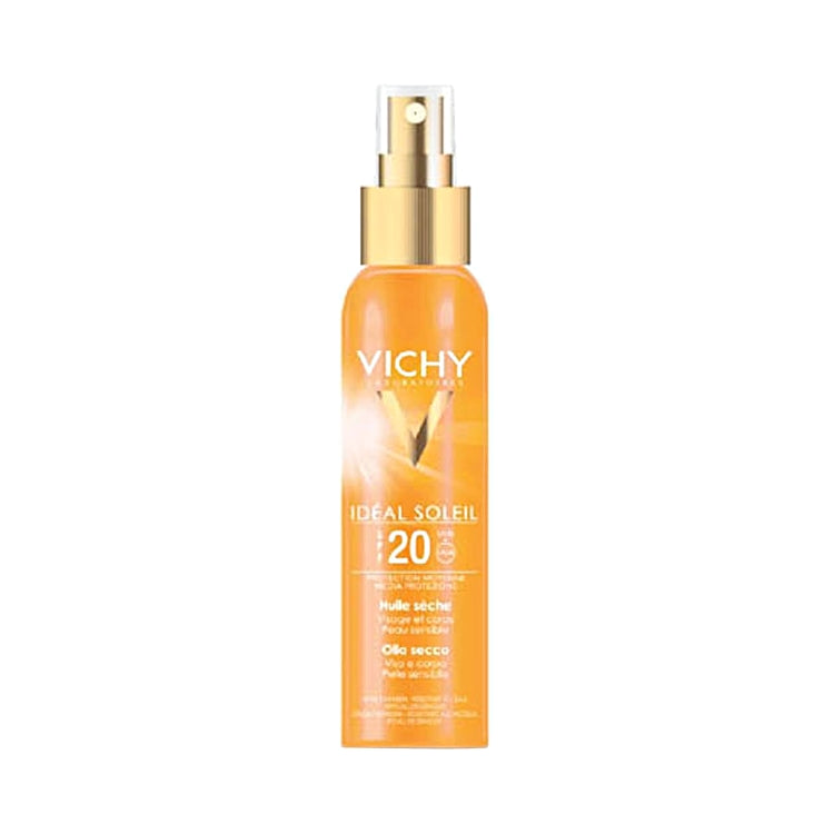 Vichy - Idéal Soleil - Huile Sèche Sublime  - Visage Et Corps - Resistant À L'Eau - Olio Secco Sublime - Viso & Corpo - Resistente All'Acqua - SPF 20