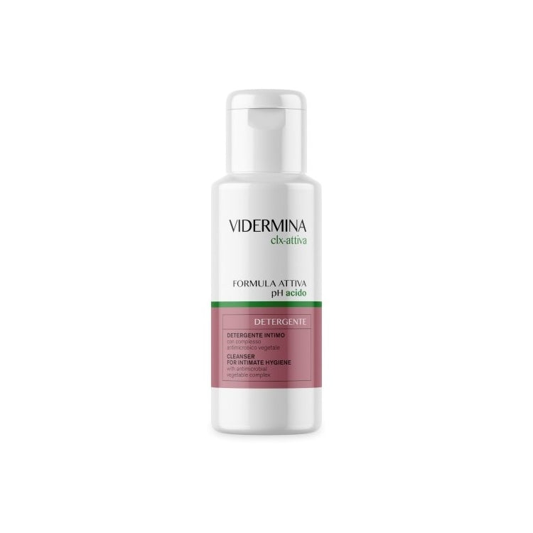 Vidermina - CLX-Attiva - PH Acido - Detergente Intimo Con Complesso Antimicrobico Vegetale