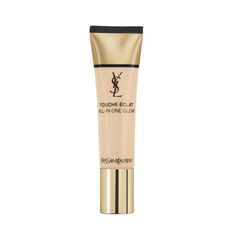 Yves Saint Laurent - Touche Éclat All-In-One Glow Foundation - Fond De Teint Frais Lumineux Couvrance Moyenne Naturelle Hydradation Longue Durée - Fresh Dewy Makeup Natural Medium Coverage Long Lasting Hydration - SPF 23/PA +++