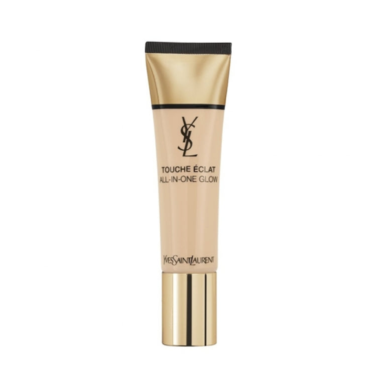 Yves Saint Laurent - Touche Éclat All-In-One Glow Foundation - Fond De Teint Frais Lumineux Couvrance Moyenne Naturelle Hydradation Longue Durée - Fresh Dewy Makeup Natural Medium Coverage Long Lasting Hydration - SPF 23/PA +++